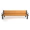 Frog Furnishings Cedar 8' Heritage Bench with Black Frame PB 8CEDBFHER - alternate 2